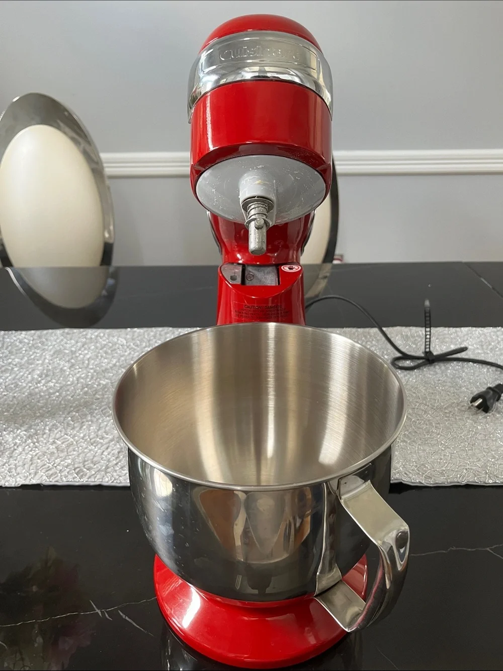 Cuisinart Red Tilt-Head Stand Mixer with Stainless Bowl